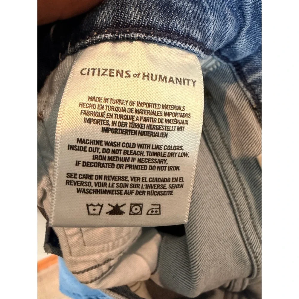 Citizens of Humanity Harlow Ankle Jeans Womens 31 Blue Mid Rise Slim Denim